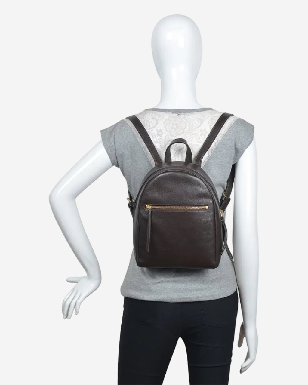 Kiwi Small Leather Backpack
