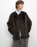 'Urban Home' Merino Wool Sheepskin Fur Women's Jacket