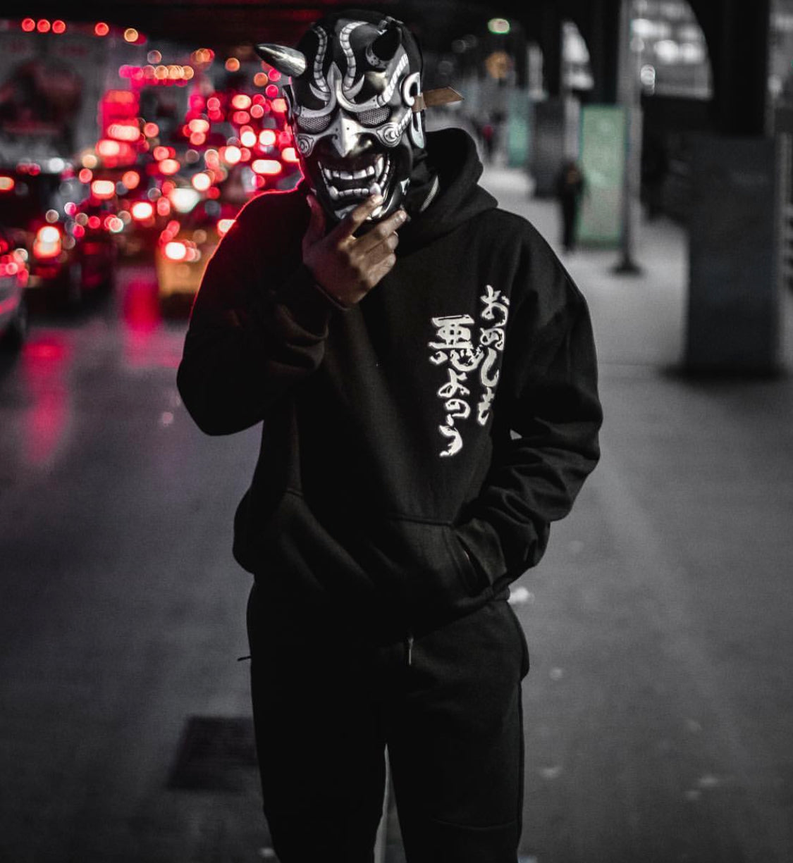 YEH3 Black Japanese Rid Evil Hoodie