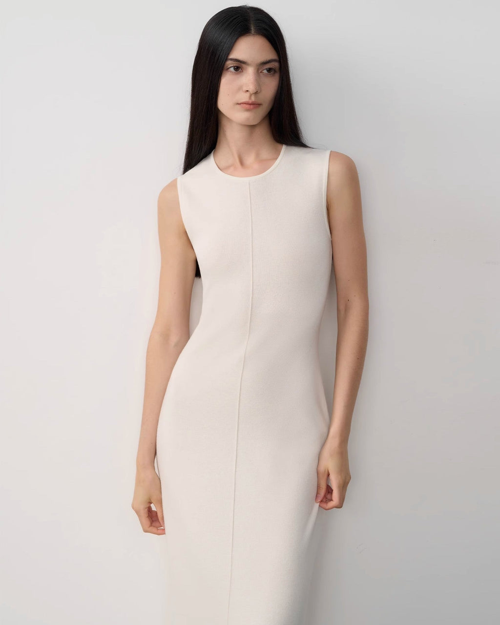 Fireladyfur Women's Merino Wool Knit Dress ‘Island Letters’