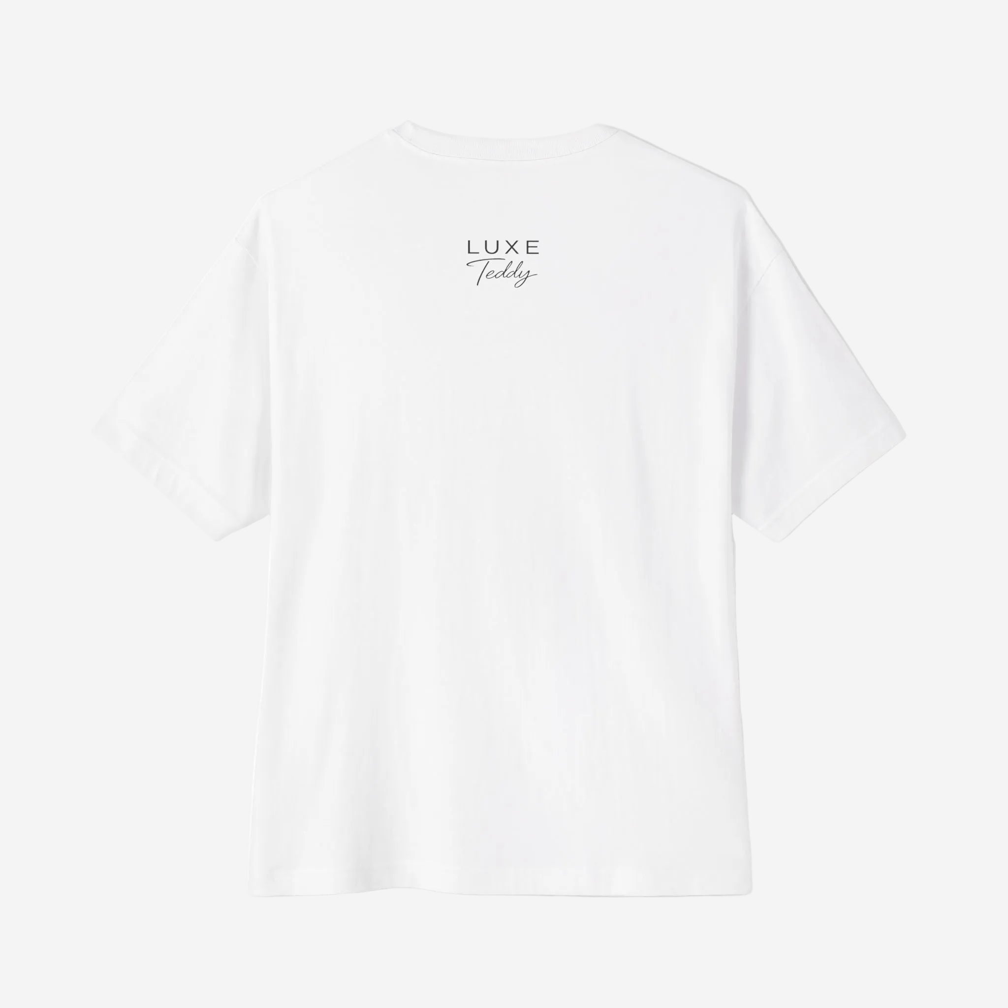 Luxe Teddy Oversized Vintage Green 'LUXE' Boxy Tee | 1021