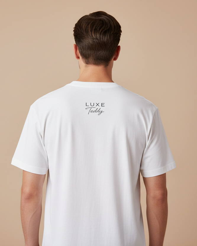 Luxe Teddy Oversized Vintage Green 'LUXE' Boxy Tee | 1021
