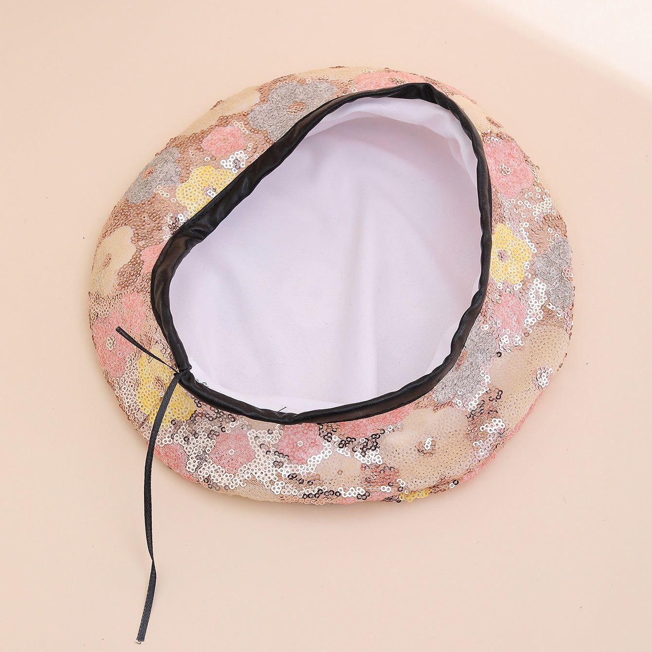 Sequin Flower Beret | Painter's Hat for Women | Outdoor & Everyday Style