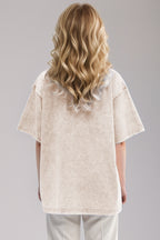 Washed 1/2 Sleeve T-Shirt