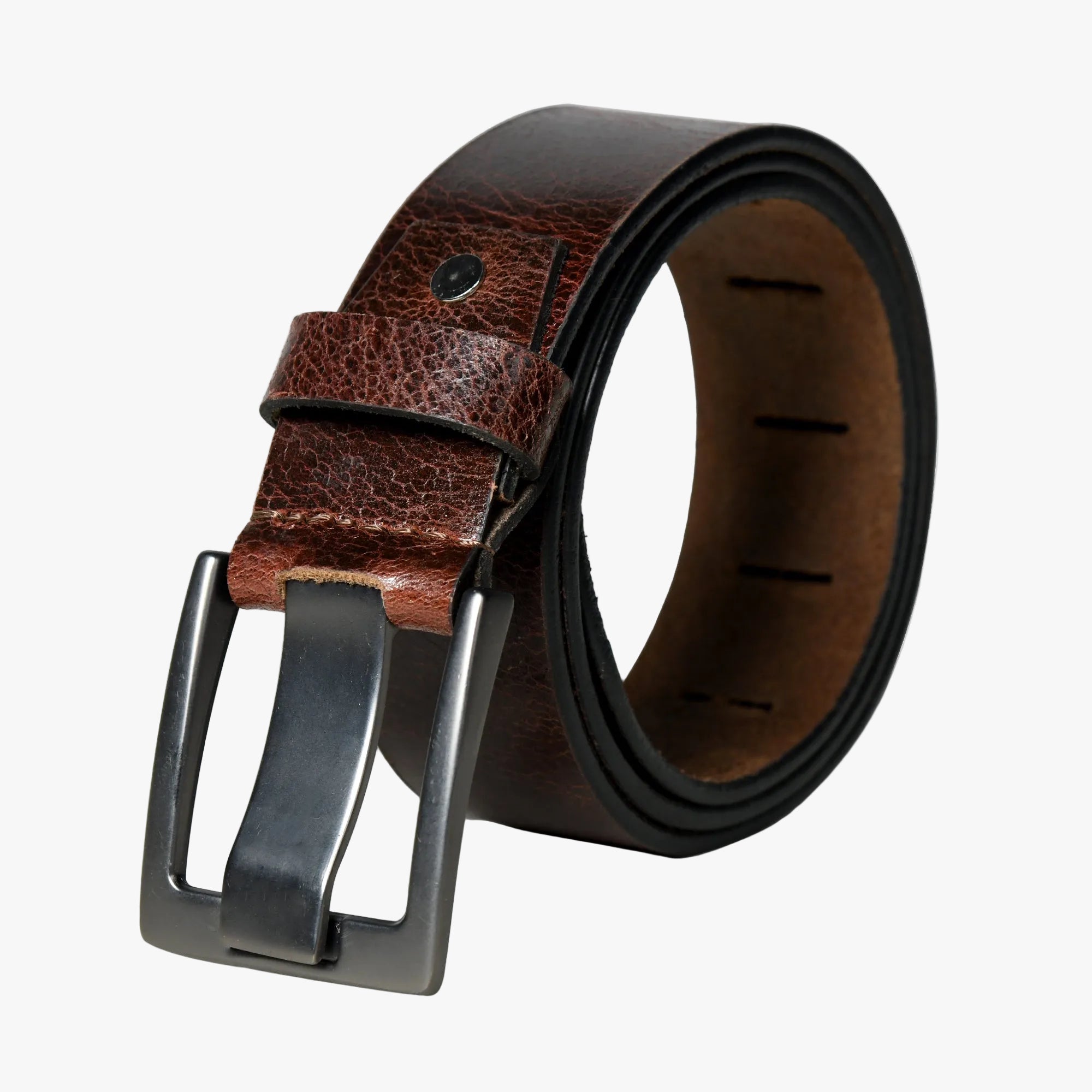Timberline Dark Brown Leather Belt