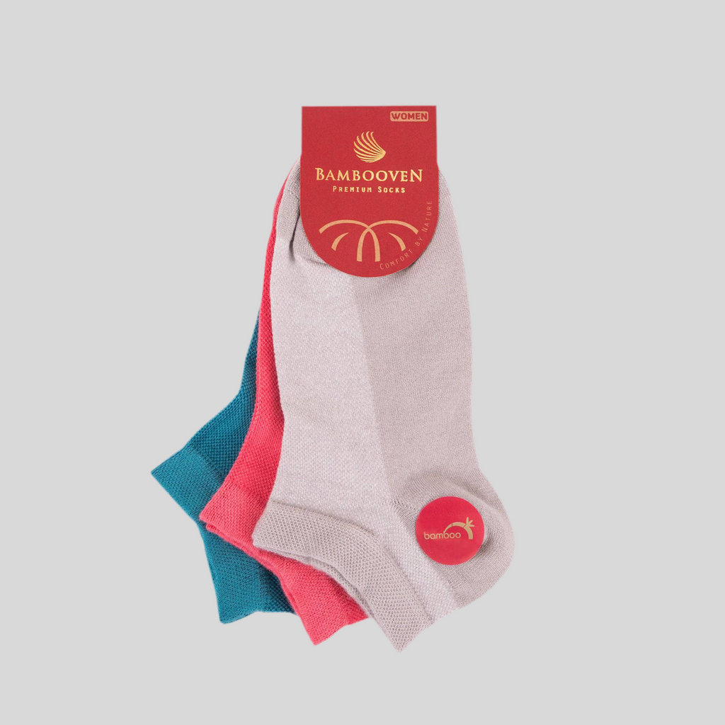 Women’s Bamboo Ankle Socks 525 | 3-Pack