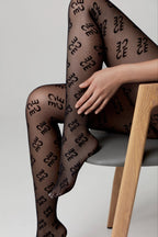 Conte Legend Fantasy Tights | Mesh Effect | Nero