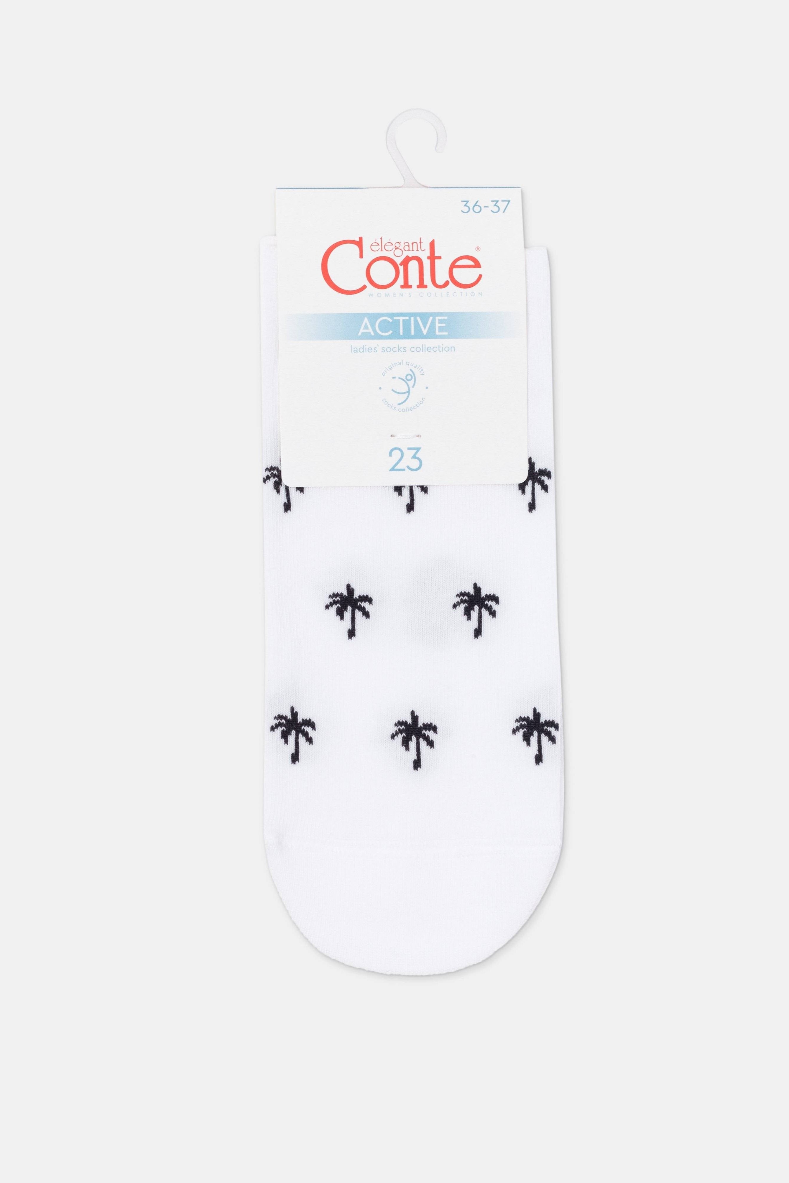 Cotton Ankle Socks Conte Active Palm Trees 589