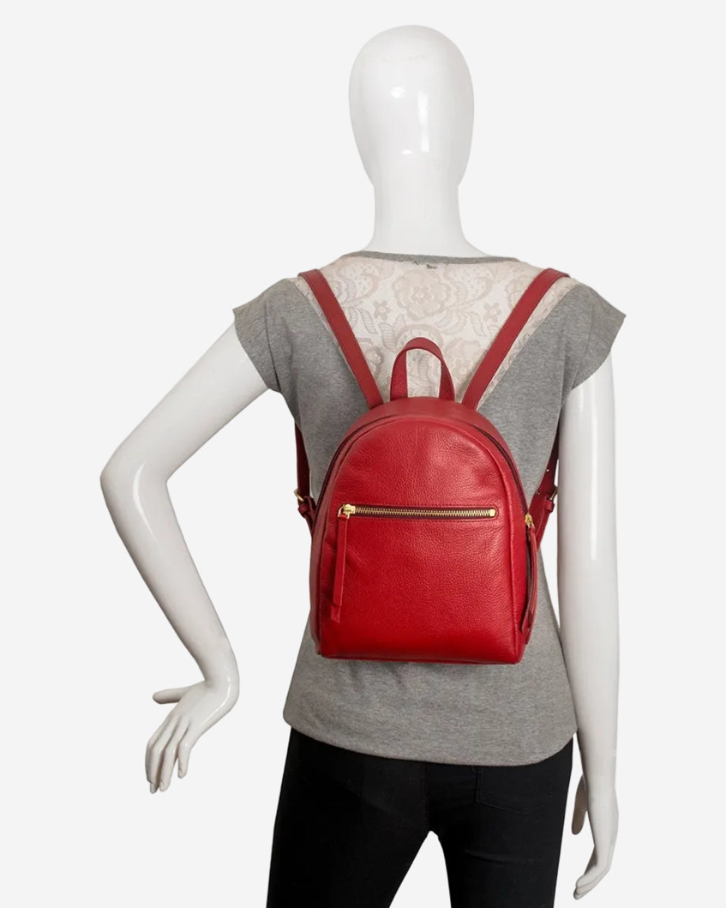 Kiwi Small Leather Backpack