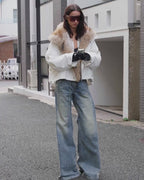 Women's Parka with Coyote/Raccoon/Tokay Fur Trim ‘Epoch Winter Collection’