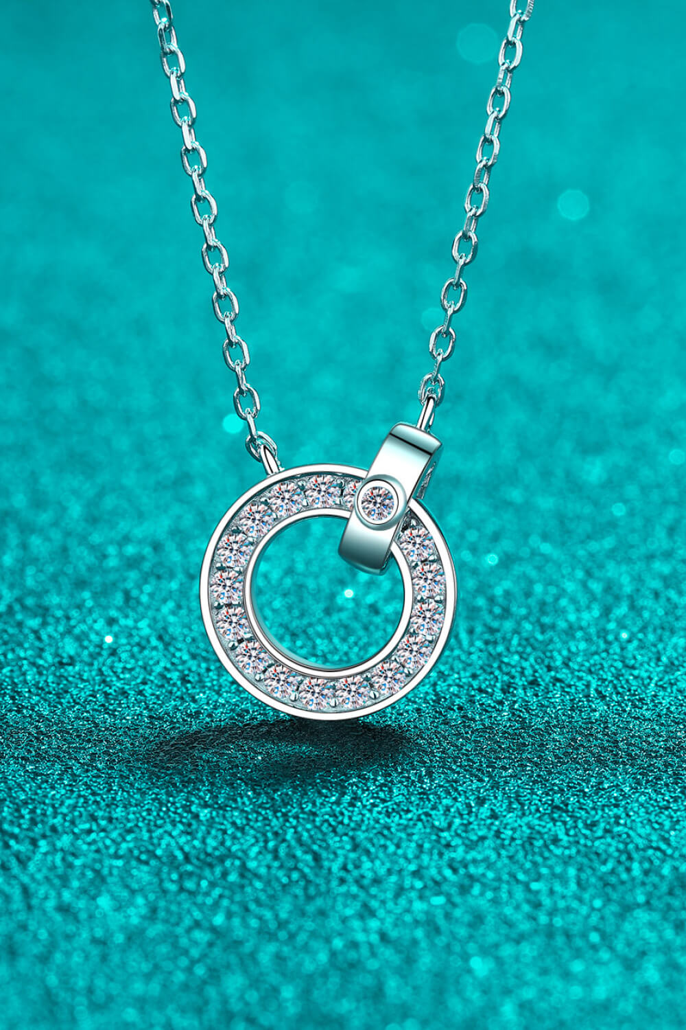 Round Moissanite Pendant Necklace