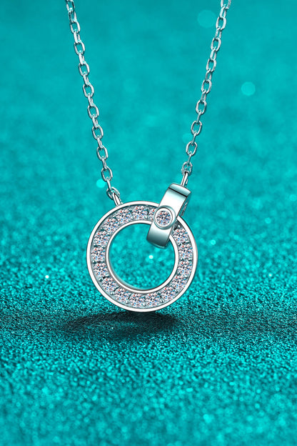 Round Moissanite Pendant Necklace