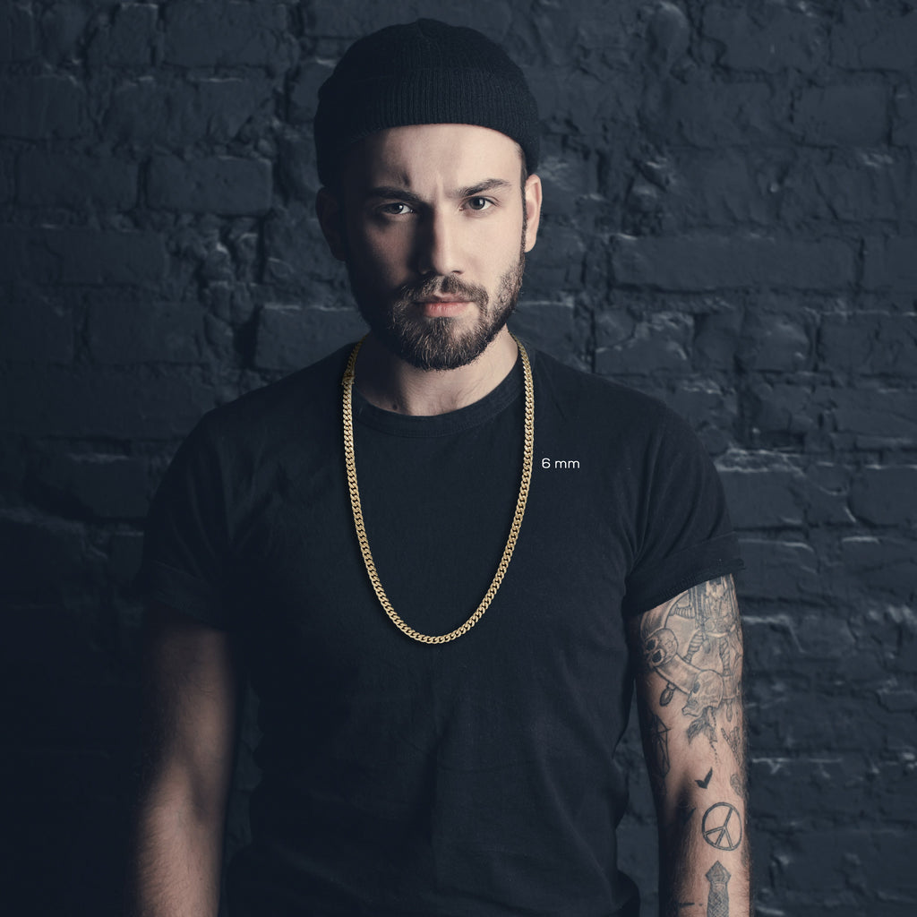 Cuban Link 18K Gold Plated Necklace 30"