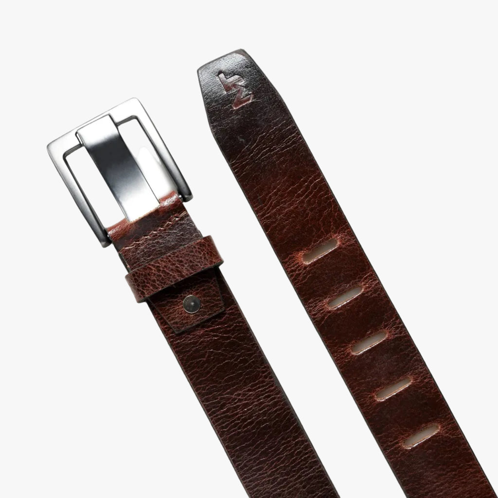 Timberline Dark Brown Leather Belt