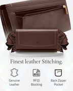 Accordion Clutch with Removable Checkbook Holder