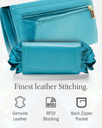 Accordion Clutch with Removable Checkbook Holder