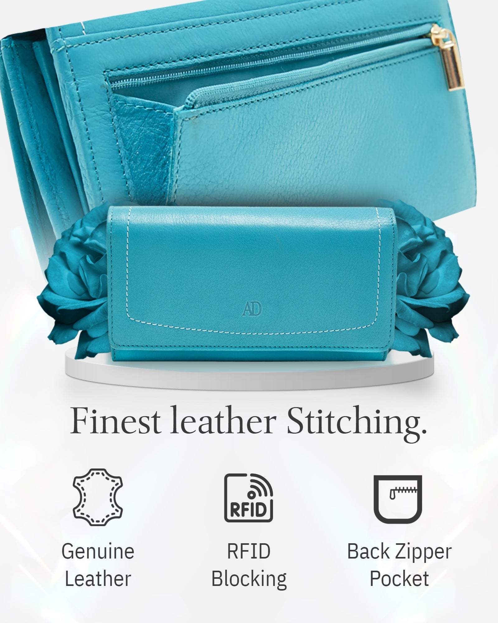 Accordion Clutch with Removable Checkbook Holder