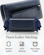 Accordion Clutch with Removable Checkbook Holder