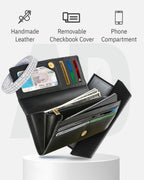 Accordion Clutch with Removable Checkbook Holder