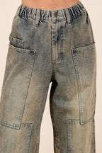 Women's Washed Wide Leg Jeans | Mud Denim