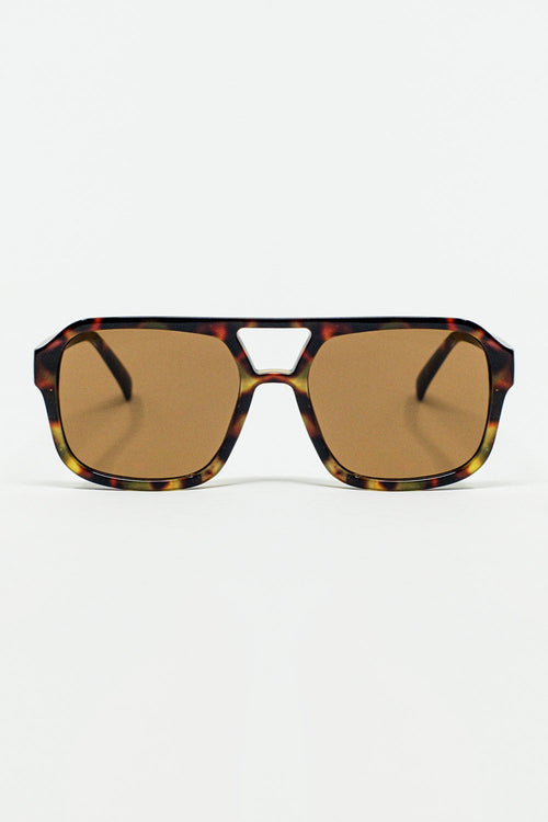 70´s Aviator Sunglasses in Tortoise Shell