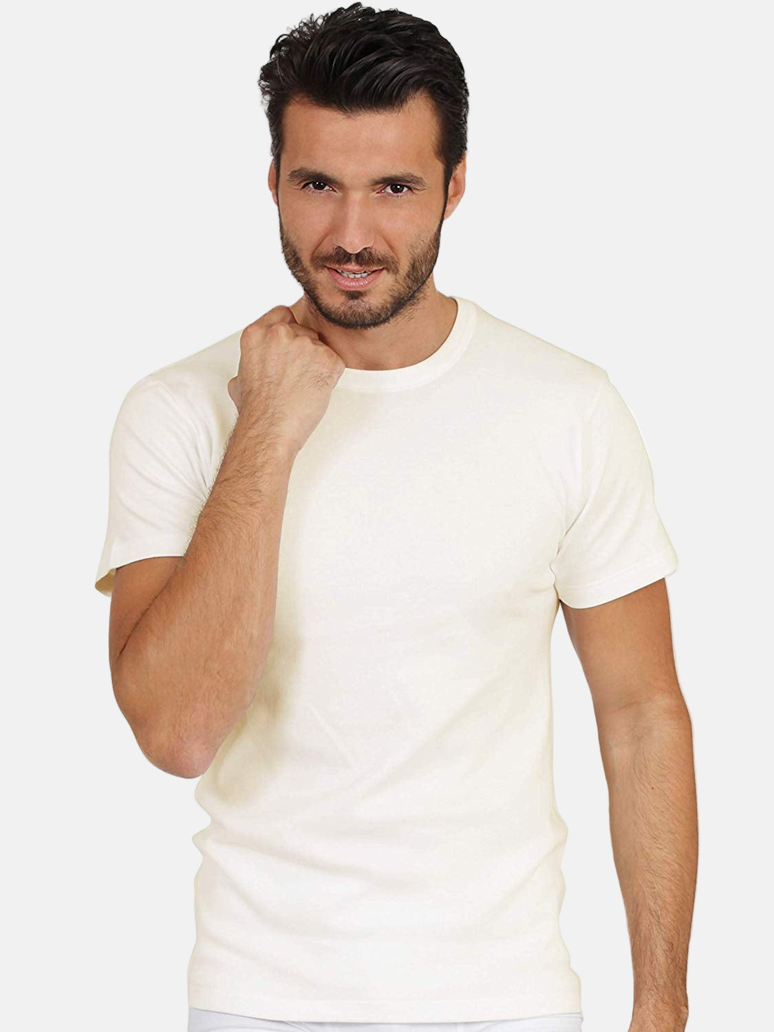 MaRe Luxury Merino Wool Blend Men's Short Sleeve T-Shirt
