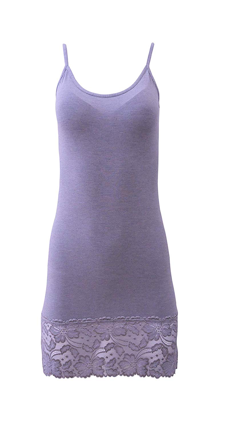 EGI Luxury Modal Lace-Trimmed Full Slips Chemise