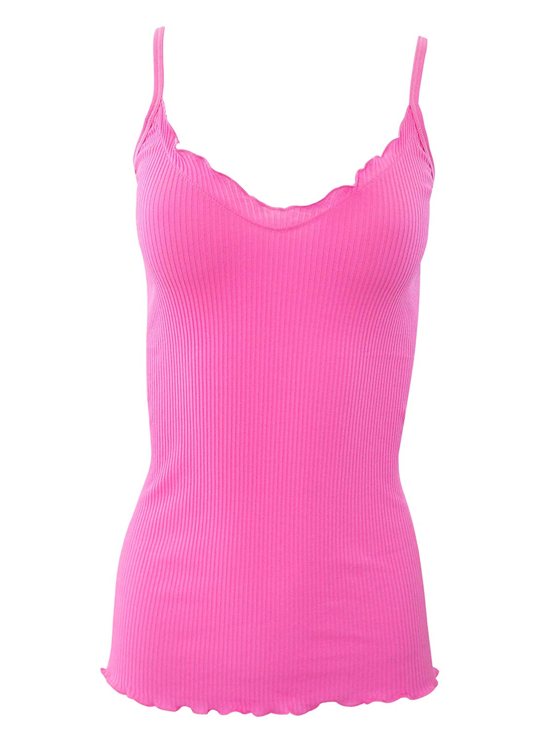 BASIC COTTON Free Spirit Premium Cotton Women's Spaghetti Straps Top