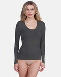 EGi Luxury Merino Wool Silk Women's Long Sleeve T-Shirt | 143