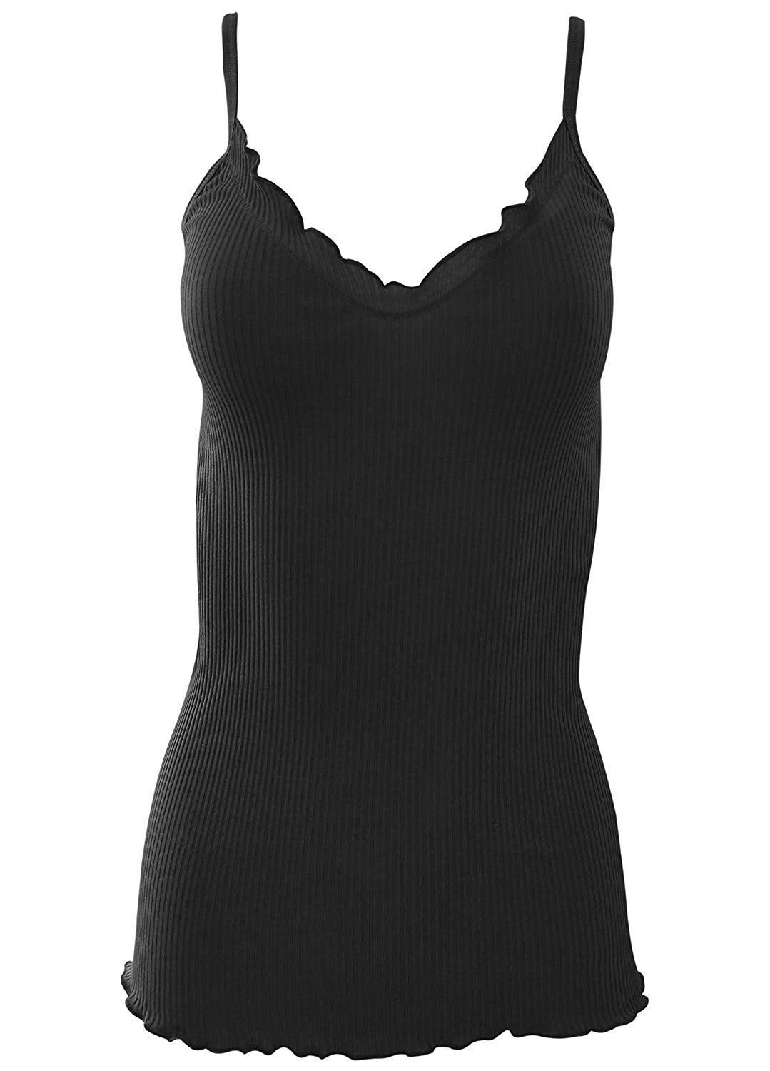 BASIC COTTON Free Spirit Premium Cotton Women's Spaghetti Straps Top