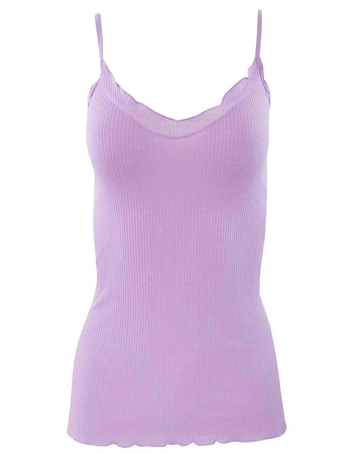 BASIC COTTON Free Spirit Premium Cotton Women's Spaghetti Straps Top