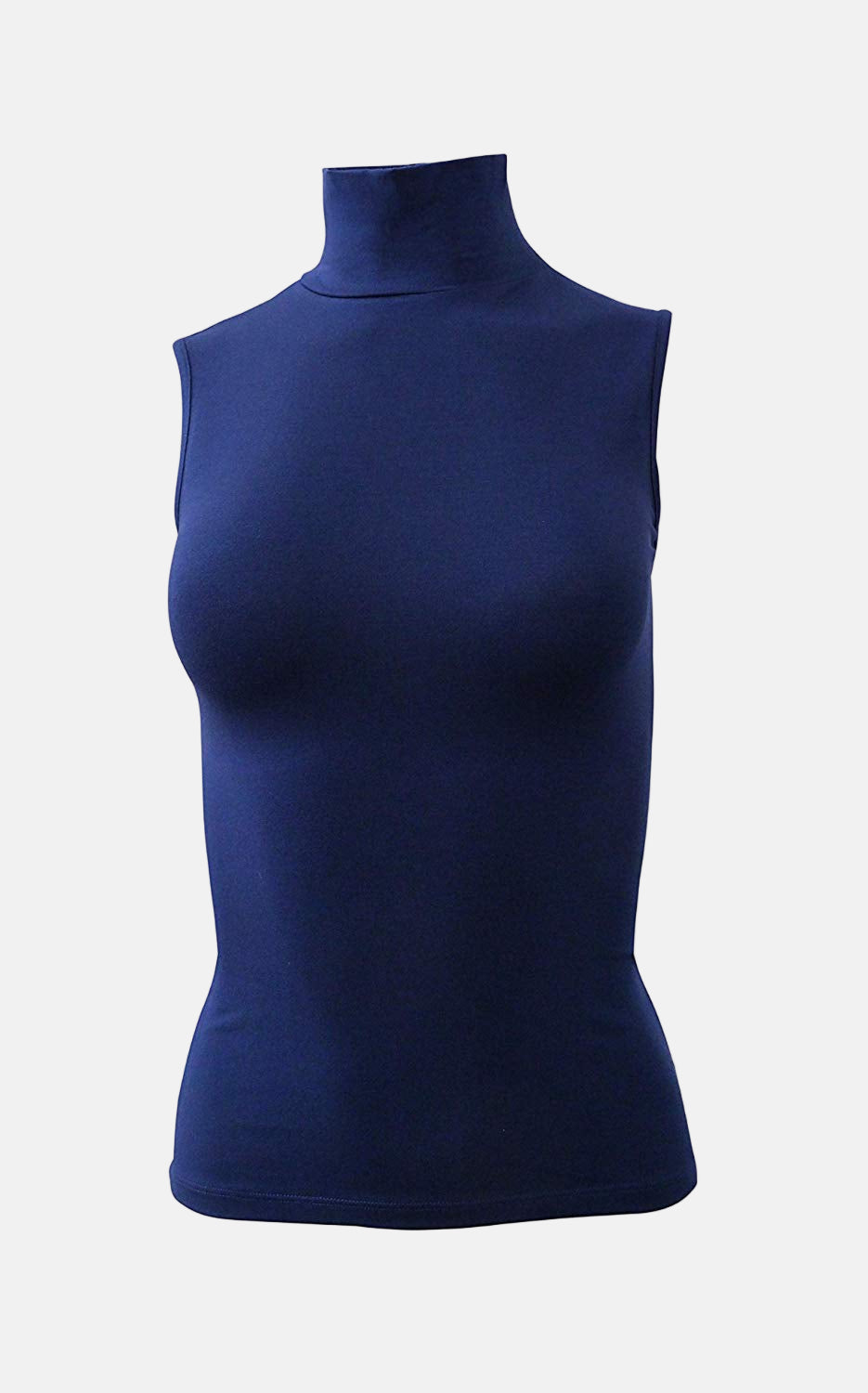 EGI Luxury Modal Women's Sleeveless Turtleneck Jumper