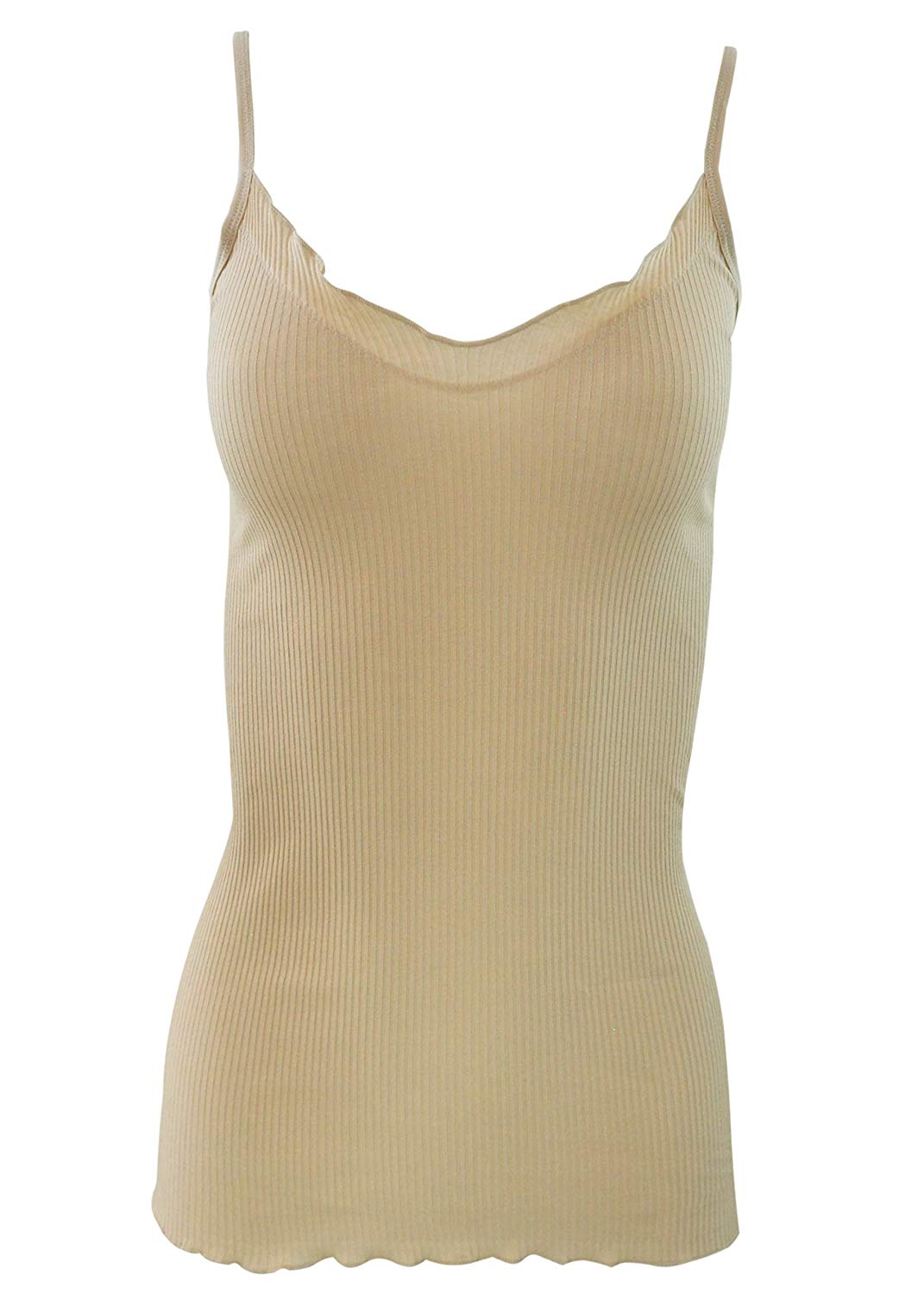 BASIC COTTON Free Spirit Premium Cotton Women's Spaghetti Straps Top