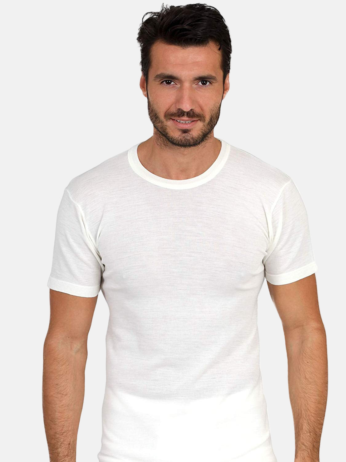 EGi Luxury Merino Wool Blend Men's Short Sleeve T-Shirt
