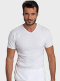 BASIC COTTON Free Spirit Premium Quality 100% Cotton Men's V-Neck T-Shirt