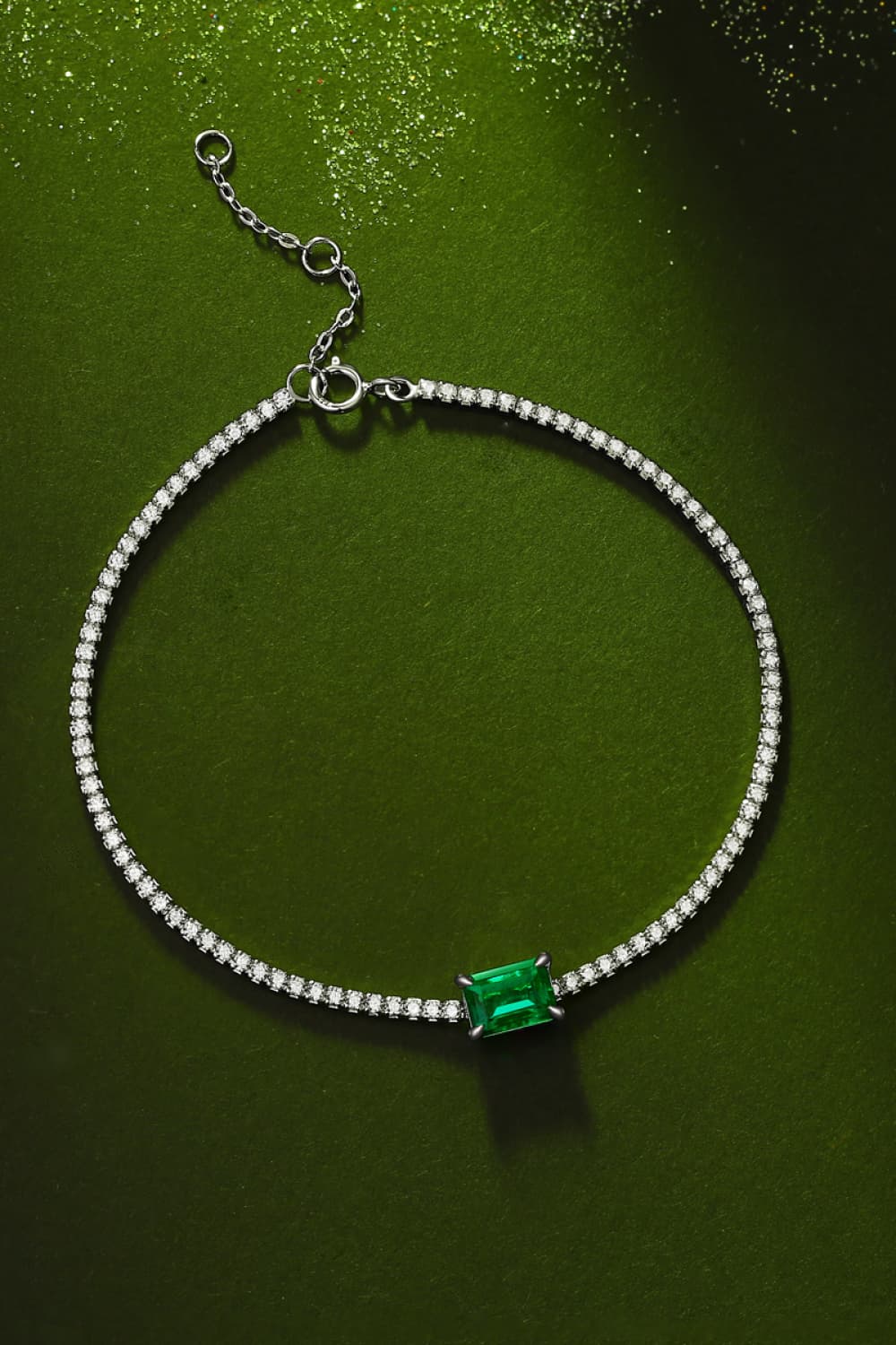 Adored 1 Ct Emerald Bracelet