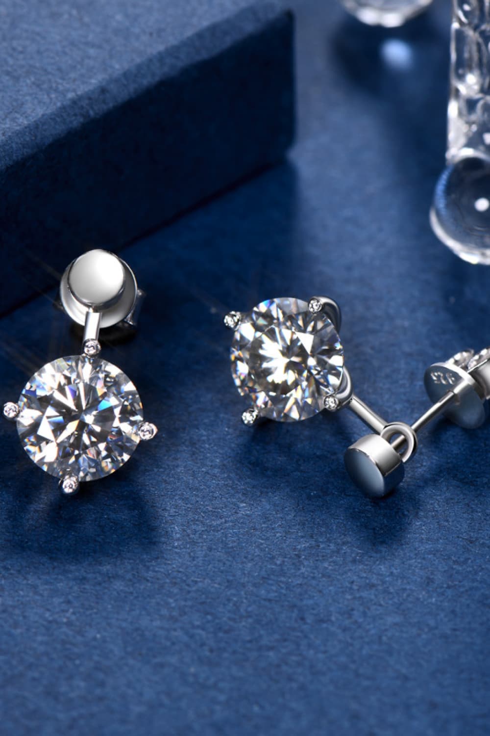 Adored 4 Ct Moissanite Drop Earrings