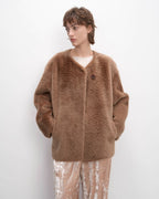 'Urban Home' Merino Wool Sheepskin Fur Women's Jacket