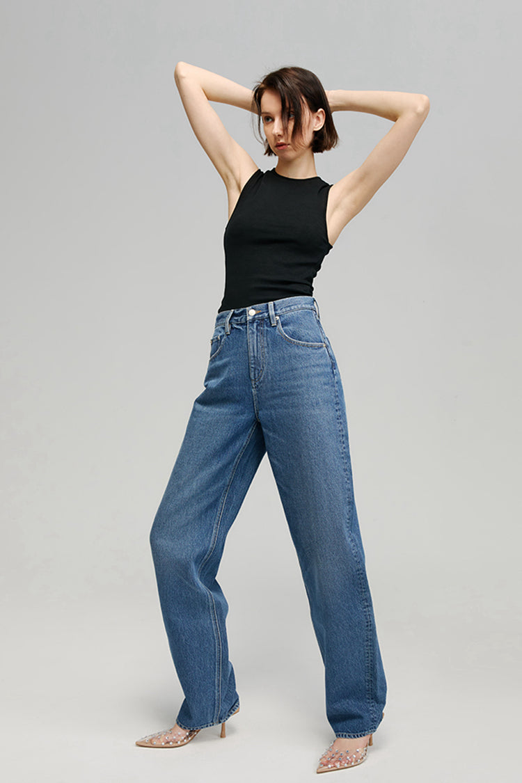 Moon Curve Jeans | HJ031