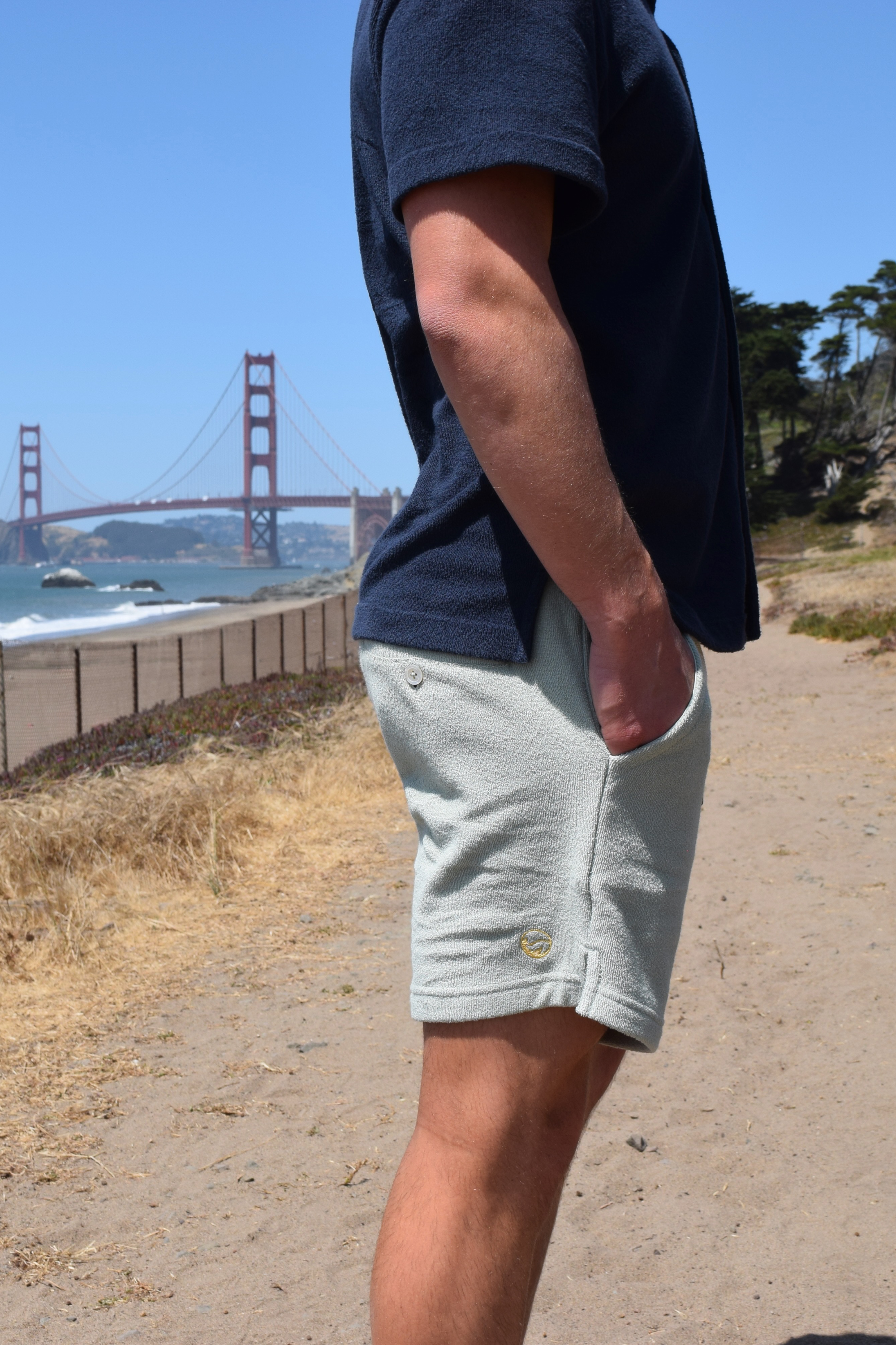 Sage Toweling Terry Short