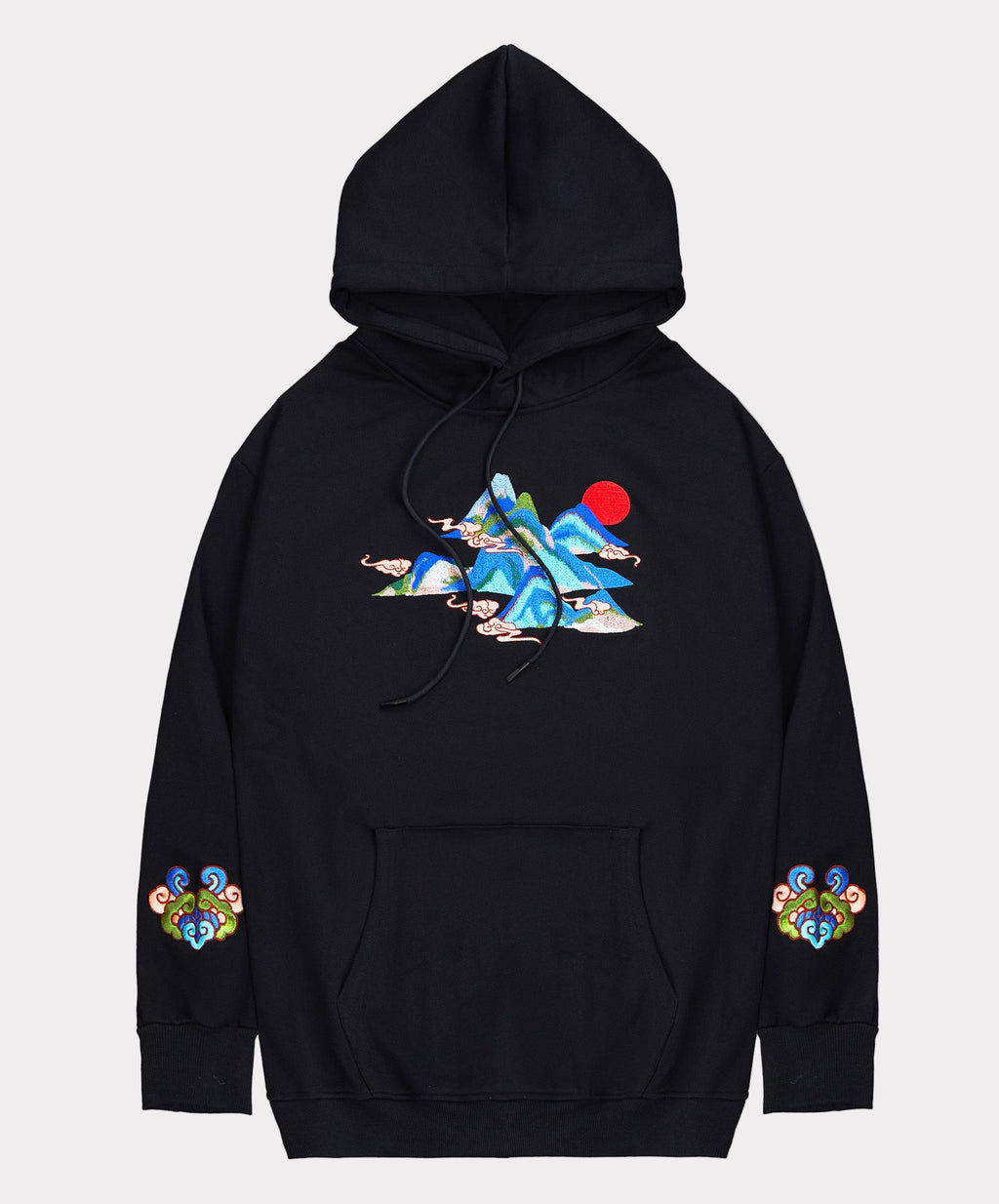Mountains Embroidery Hoodie | KH9232