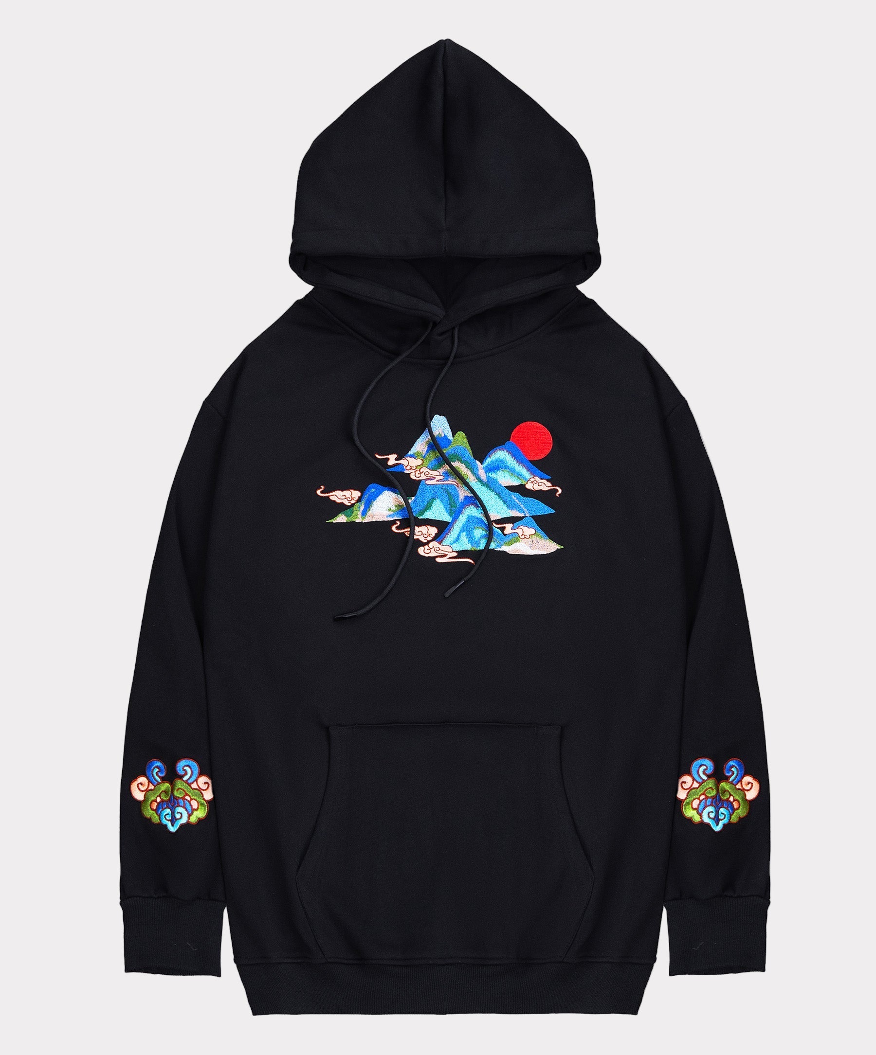 Mountains Embroidery Hoodie | KH9232