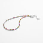 Color Zircon Silver Bracelet