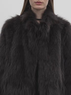 'Long Nocturne' Fox Fur Retro Short Coat