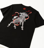 KH755 Raging Kirin Embroidery Tee