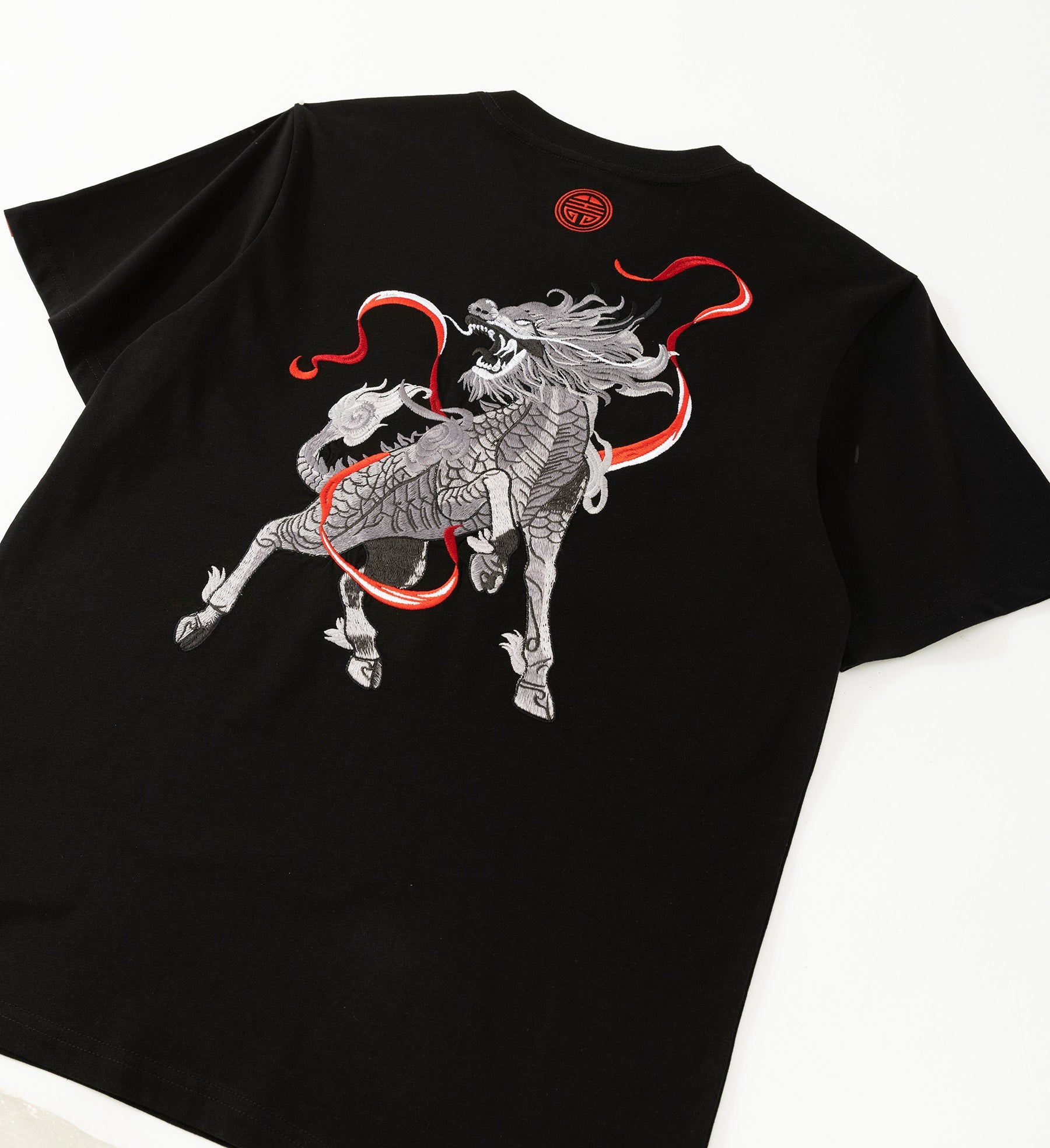 KH755 Raging Kirin Embroidery Tee