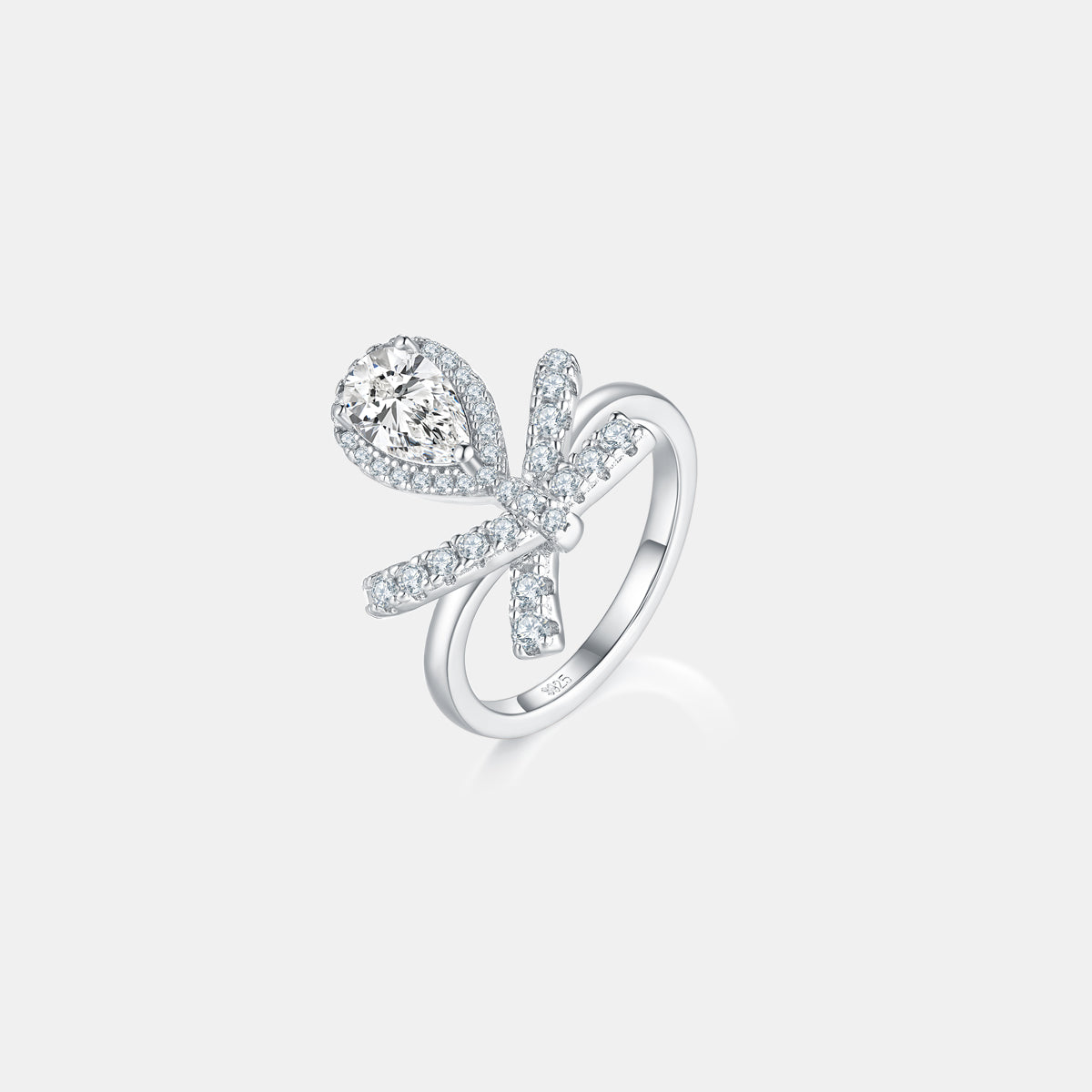 Bow Tie Ring 1 Ct Moissanite ZC