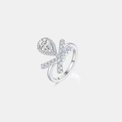 Bow Tie Ring 1 Ct Moissanite ZC