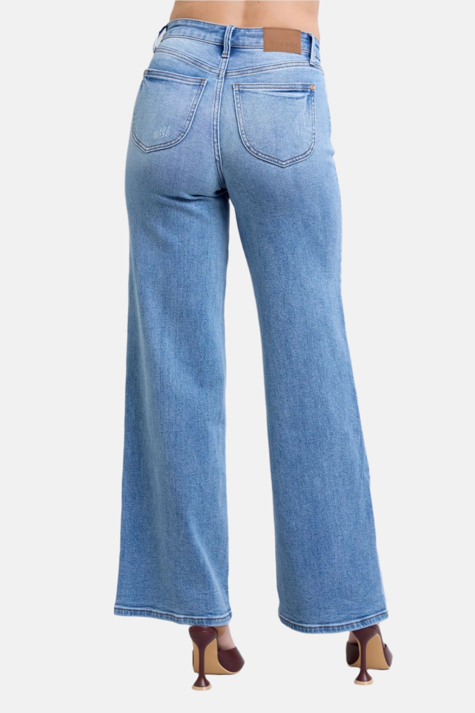 Wide Leg Jeans with Pockets