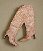 The Jewel Rose Gold | Knee High Sequin Boots